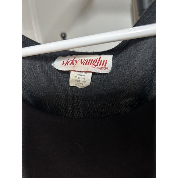 Vintage 1960s 70s Vicky Vaughn Junior Floral A Line Midi Dress Size Medium - Picture 2 of 9